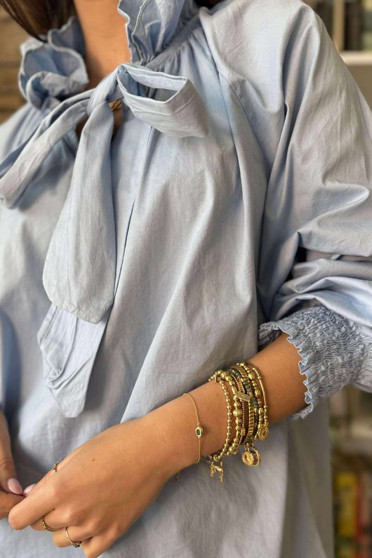 Paloma Poet Blouse Celeste Blue